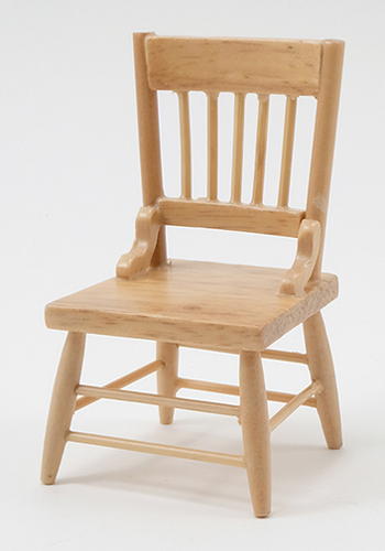Dollhouse Miniature Chair, Oak